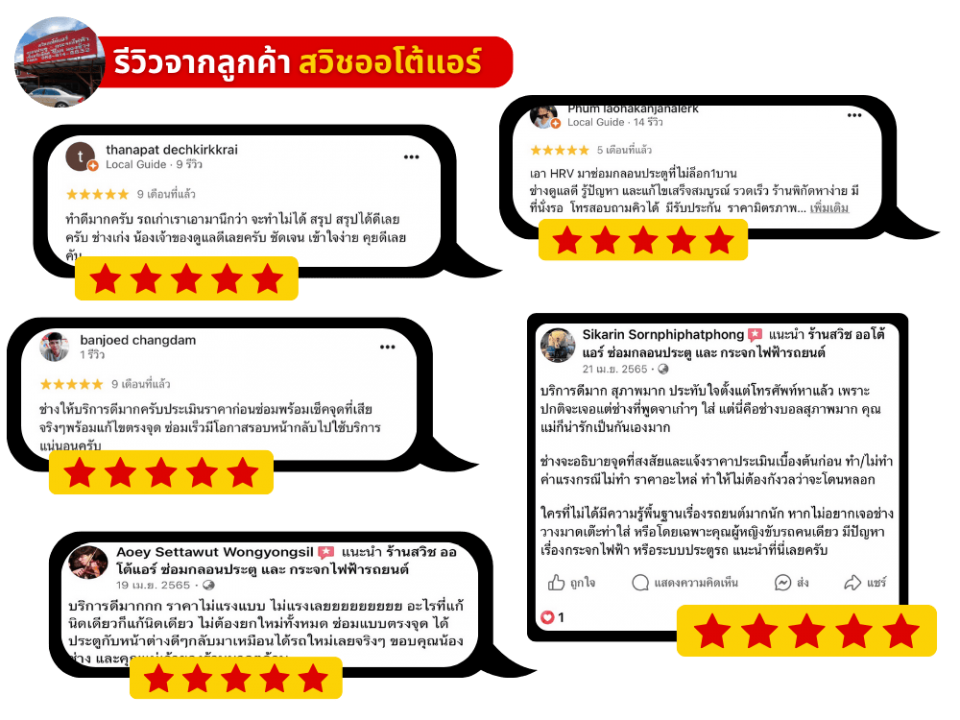 รีวิวจากลูกค้า